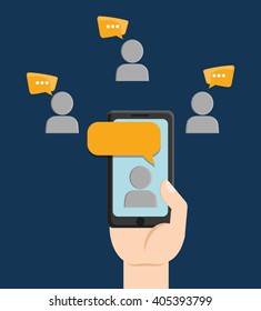 Graphic of chat design, vector illustration