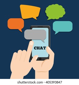 Graphic of chat design, vector illustration