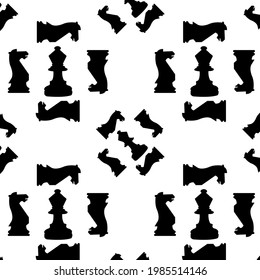 Graphic chess pattern for your design and background