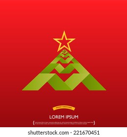 graphic christmas tree.
