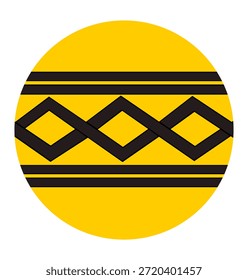 Símbolo gráfico círculo condado West Midlands bandeira vetor ilustração isolado. Território na Inglaterra, Grã-Bretanha, Reino Unido. Província West Midlands bandeira emblema banner patriótico sinal adesivo.