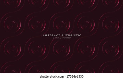 Graphic circles seamless pattern. Abstract futuristic art wallpaper. Vector illustration.