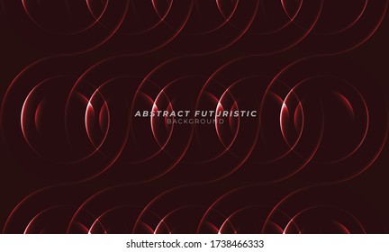 Graphic circles seamless pattern. Abstract futuristic art wallpaper. Vector illustration.