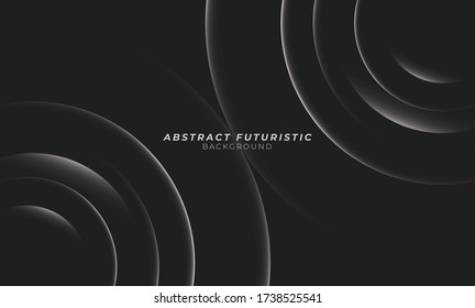 Graphic circles seamless pattern. Abstract futuristic art wallpaper. Vector illustration.