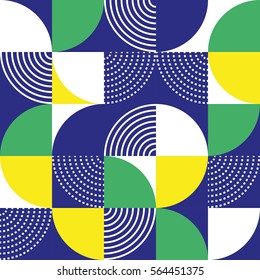 Graphic circles seamless pattern. Vector illustration.