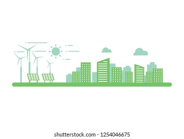 graphic clean energy, vector