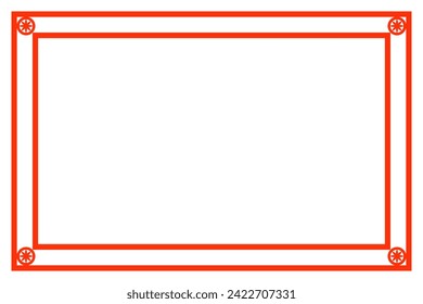 Graphic color border, frame, shape