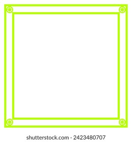 Graphic color border, frame, shape