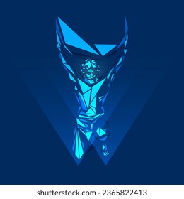 graphic of colourful low poly Atlas