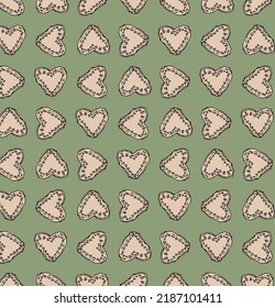 Patrón de color de contorno gráfico con bolsos de té. Imagen vectorial para la reserva de recortes, fondo de pantalla, diseño