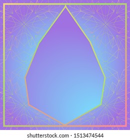 Graphic Crystal Geode Background Template