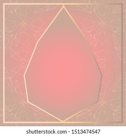 Graphic Crystal Geode Background Template