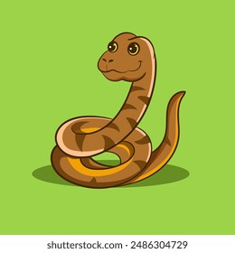 graphic of cute Snake isolated background for element design, coloring Pages and snake day