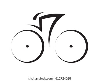 graphic cyclist, vector