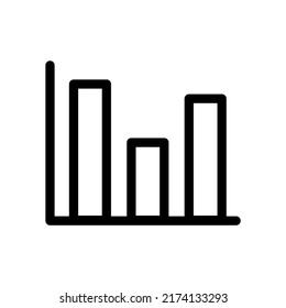 graphic data analysis icon vector illustration logo template for many purpose. Isolated on white background.