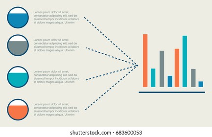 Graphic data style business infographic
