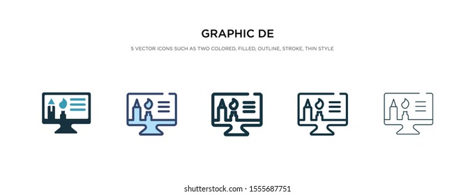 graphic de icon in different style vector illustration. two colored and black graphic de vector icons designed in filled, outline, line and stroke style can be used for web, mobile, ui