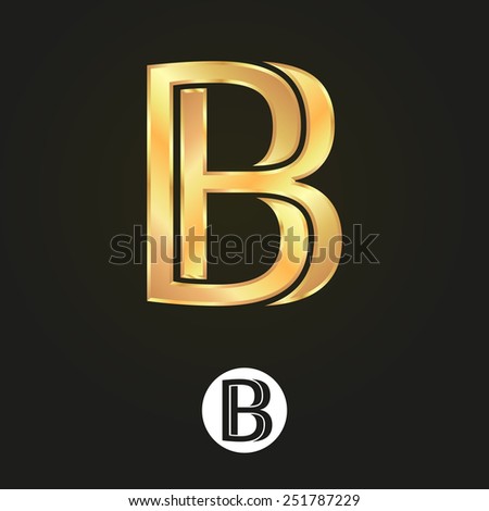 Graphic Decorative Design Alphabet Letter B Stock Vector (Royalty Free ...