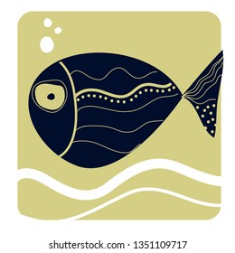 graphic decorative fish 