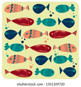 graphic decorative fish 