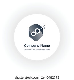 graphic design abstract B icon logo