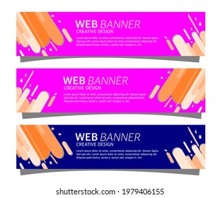 graphic design of abstract banner