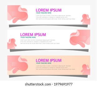 graphic design of abstract banner
