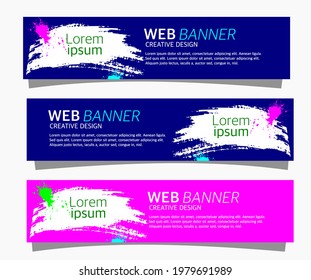 Grafikdesign eines abstrakten Banners