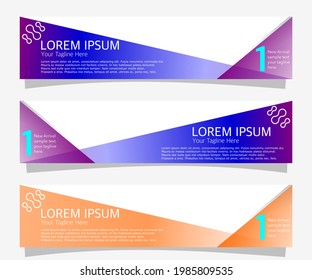 graphic design of abstract banner