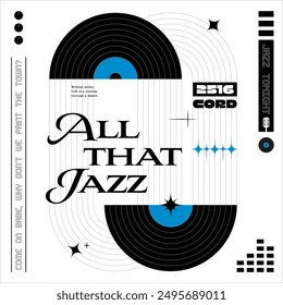 graphic design for album cover. Jazz music concept