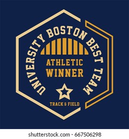 graphic design alphabet, numbers and typography for shirt and print