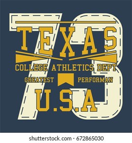 graphic design alphabet, numbers and typography for shirt and print