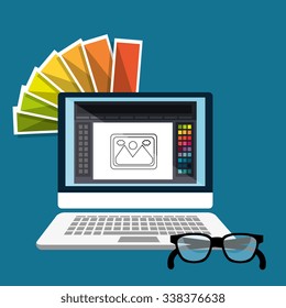 Graphic design art and profession theme, vector illustration eps 10