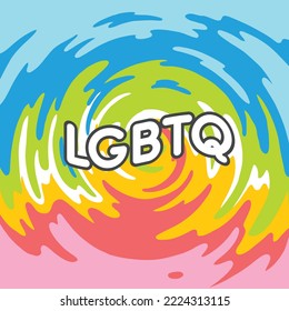 Graphic Design Background Color Of The Lgbtq Flag, Used To Community T-shirts, Flags, Merchandise Etc To Celebrate Pride Month