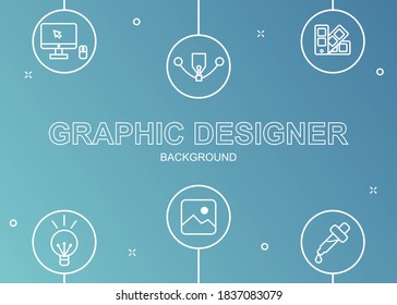 Graphic design background with gradient color