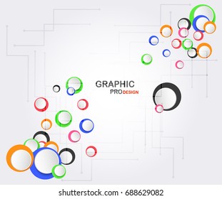 Graphic design background with text space, Vector Design. 
