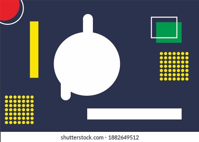 Diseño gráfico para el fondo y muy adecuado para los puntos de alimentación