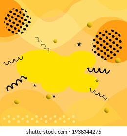 Graphic design background in yellow and orange tone
