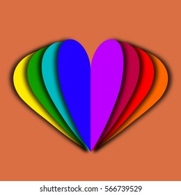 graphic design balloon heart