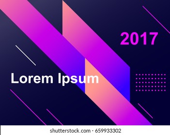 Graphic design banner. Gradient composition purple color. Eps10 Vector