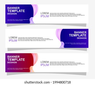 graphic design of banner template