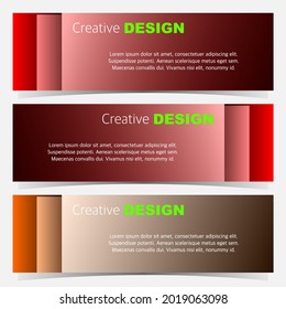 graphic design of banner vector