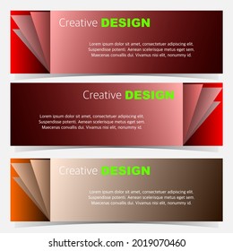 diseño gráfico del vector de banner