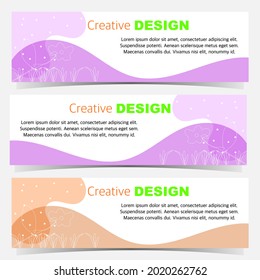 graphic design of banners for advertising