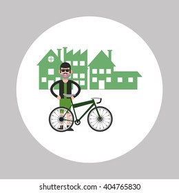 Graphic design of Bike lifestyle, vector illustration