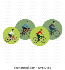 Graphic design of Bike lifestyle, vector illustration