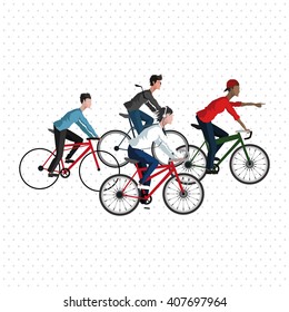 Graphic design of Bike lifestyle, vector illustration