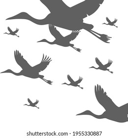 Graphic design bird flying sky