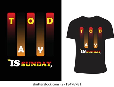 Ein Grafikdesign für ein schwarzes T-Shirt mit den Namen Todd und Evan mit dem Slogan 'Is Sunday'.