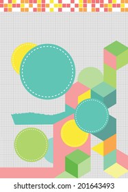 graphic design for book cover or content page  